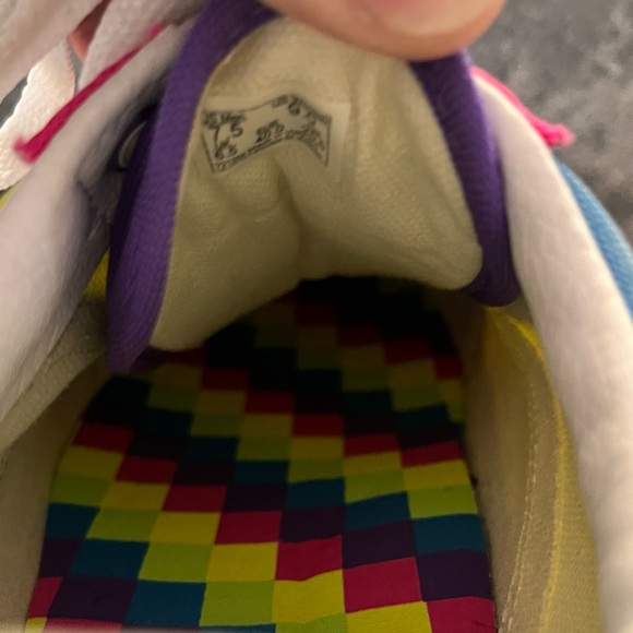 Vans Old Skool Neon Color Block Skate Shoes - Picture 10 of 10